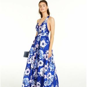 City Studios Juniors' Allover-Floral Gown